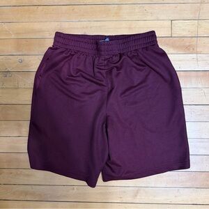 Athletic Works Men's Maroon Athletic Shorts